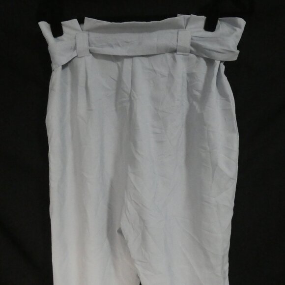 PRIMARK | size 8 | Elegant High Waisted Light Blue Pleated Pants | NWOT - Picture 13 of 16